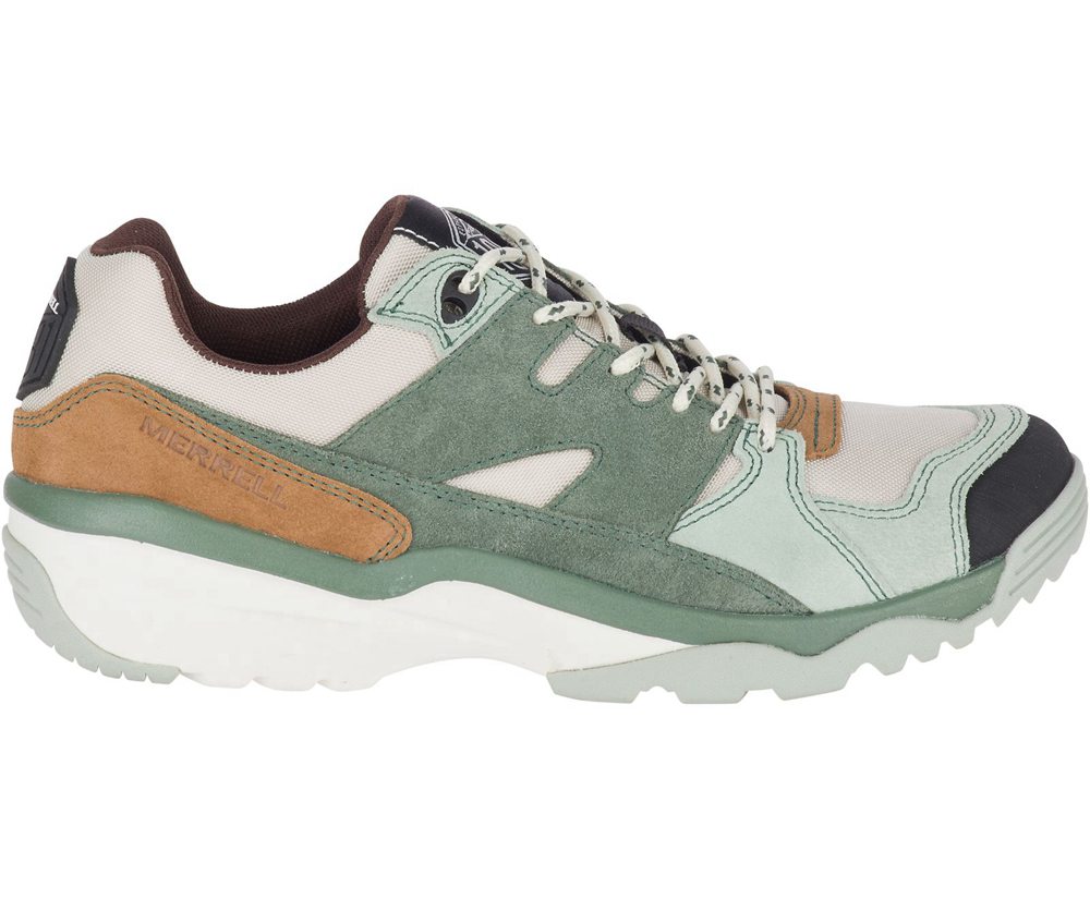 Merrell Sneakers Olive/White - Boulder Range - Womens 86DBYZJFA